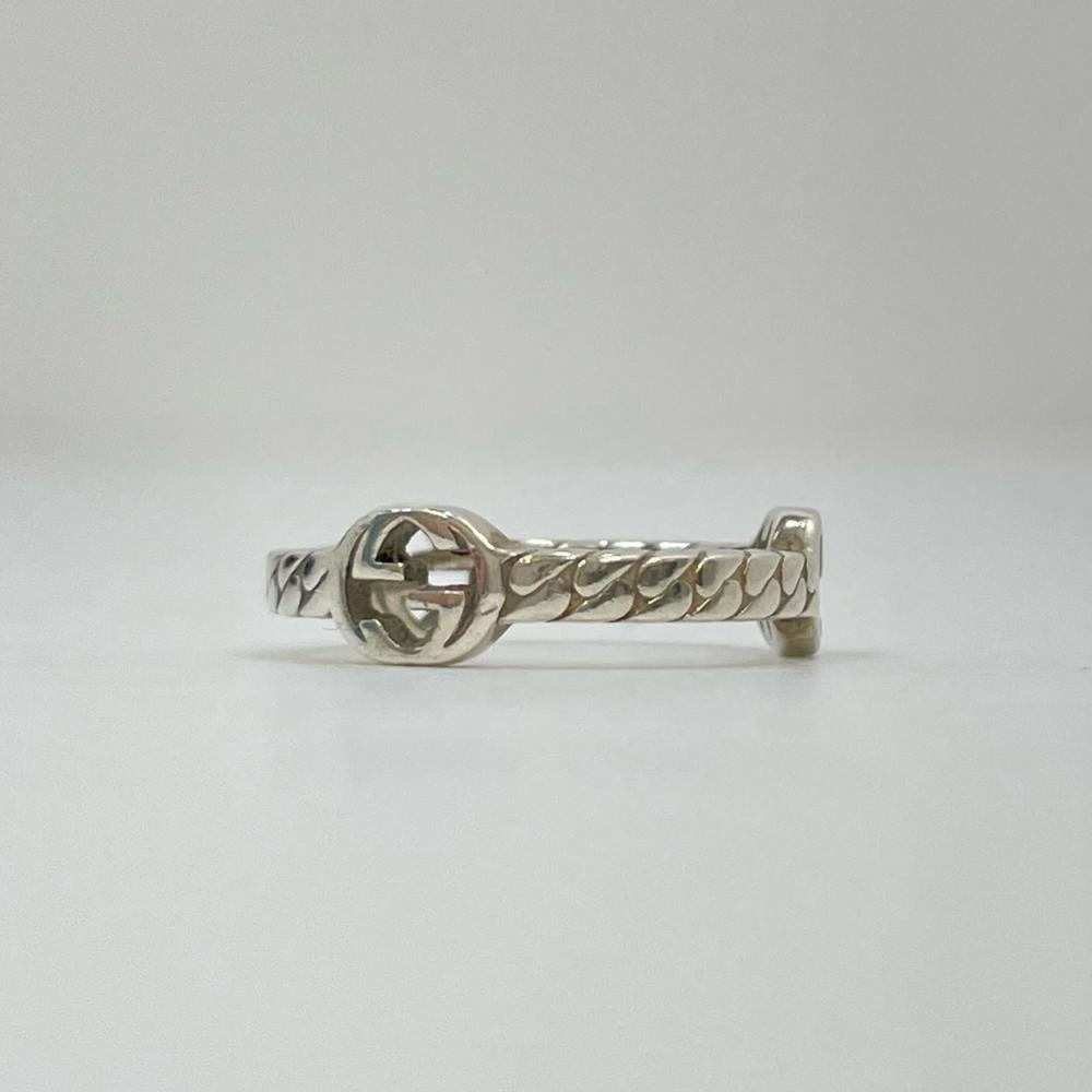 Gucci Interlocking Gg Chain Ring Silver - image 4